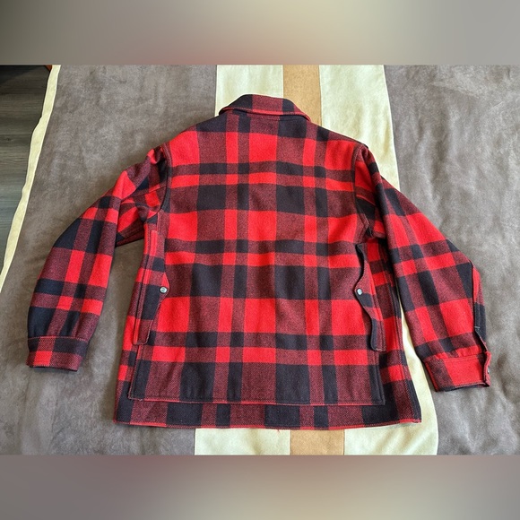 Vintage 1940s Filson Mackinaw Cruiser men’s large, red and black, MUSEUM GRADE! - Picture 2 of 9